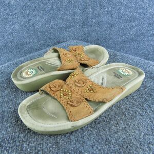 Earth Women's Slide Orange Leather‎ Size 7M Gently Used 2025